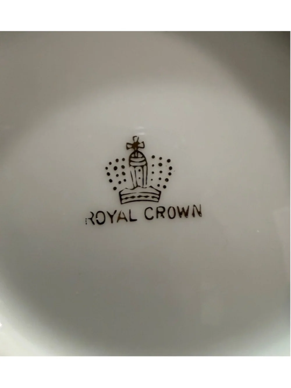 Vintage Royal Crown Porcelain Handled Floral Serving Bowl Gold Gilt Dogwood Japa
